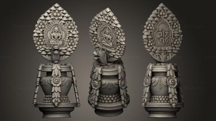 Buddha figurines (Sculpture drafts, STKBD_0014) 3D models for cnc